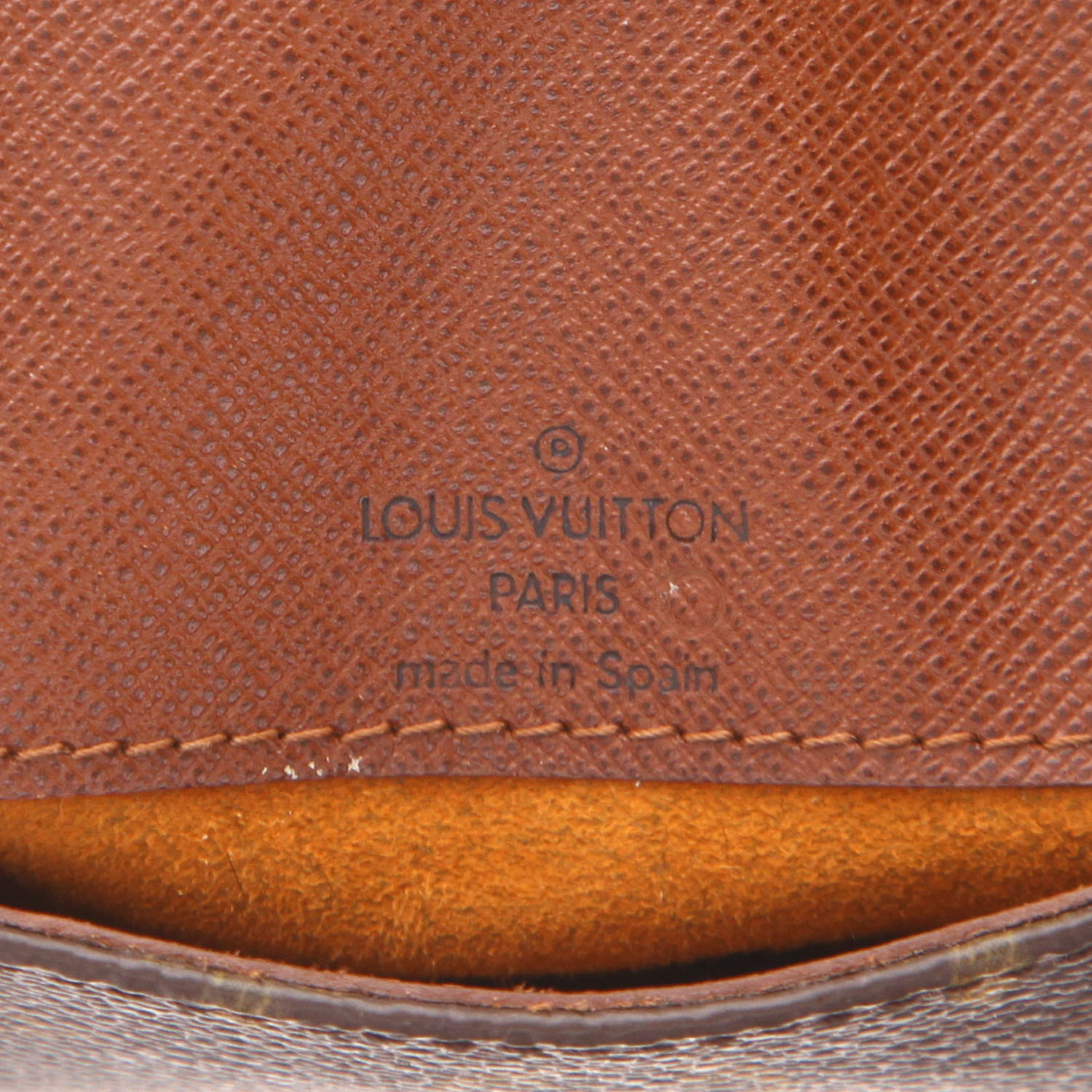 Bolso bandolera Louis Vuitton  Musette en lona Monogram marrón y cuero natural - Detail D2