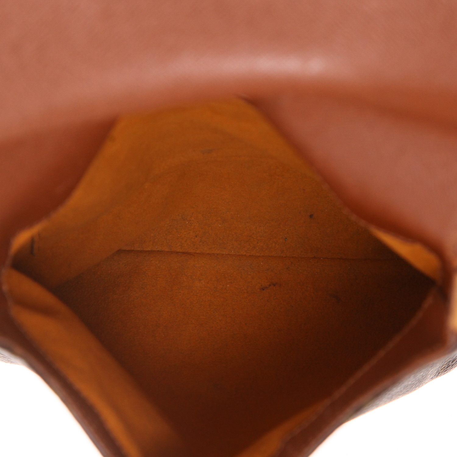 Bolso bandolera Louis Vuitton  Musette en lona Monogram marrón y cuero natural - Detail D3