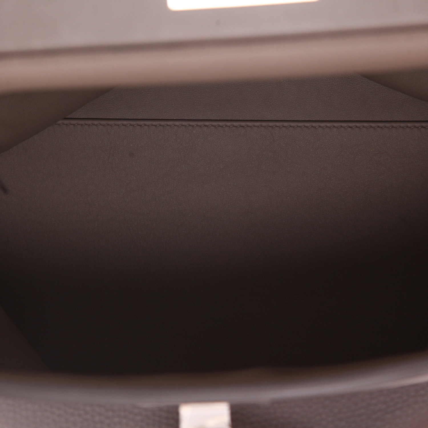 Sac à main Hermès  24/24 grand modèle  en cuir togo gris et cuir Swift gris - Detail D3