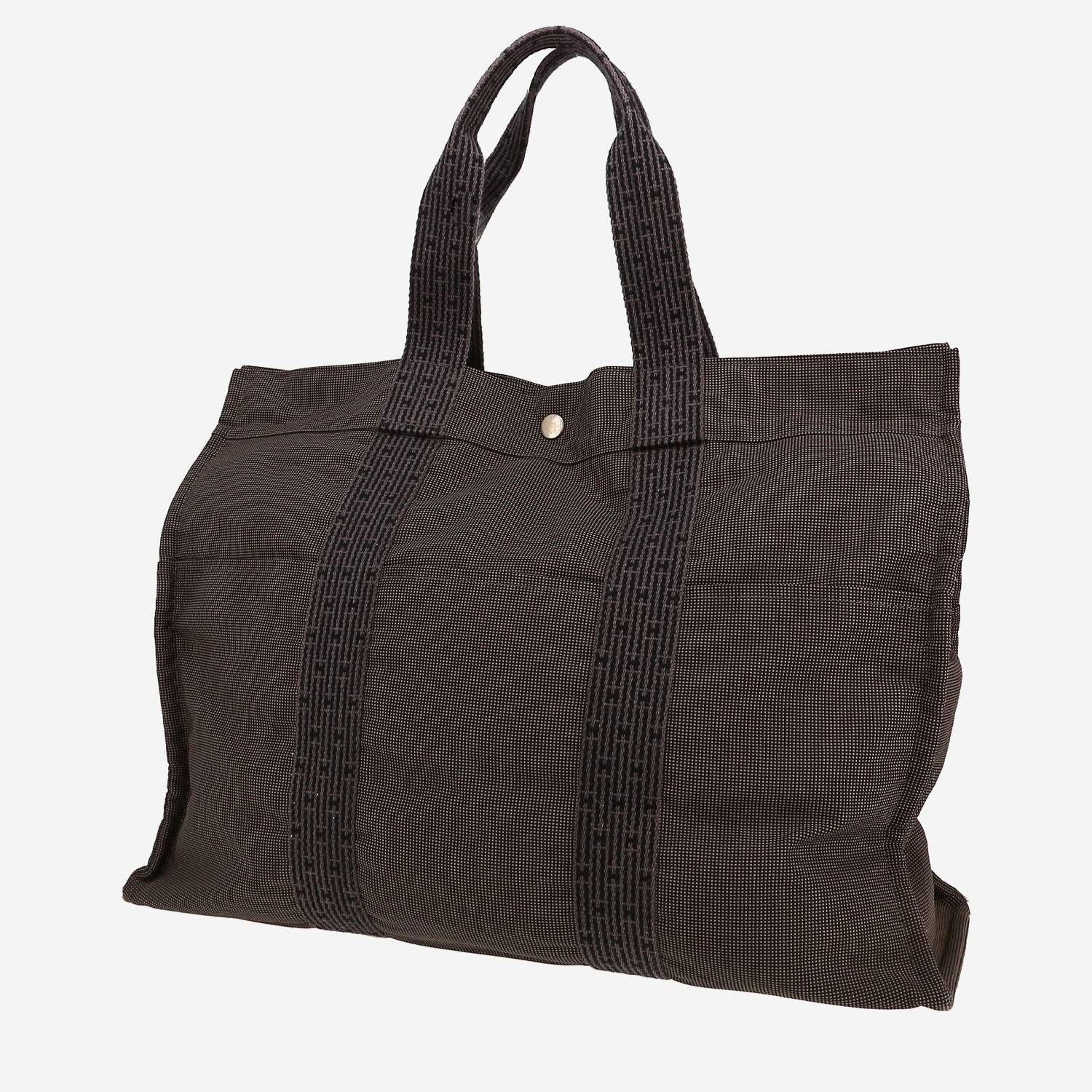 Hermès  Toto Bag - Shop Bag handbag  in grey canvas