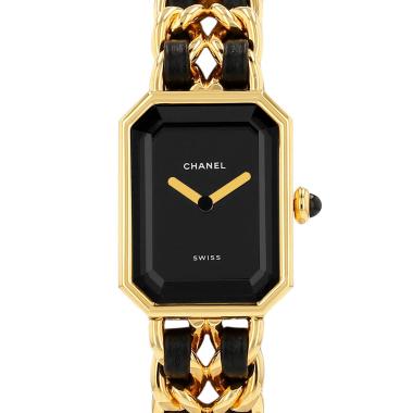 Reloj Chanel Première talla S  de oro chapado Circa 1990