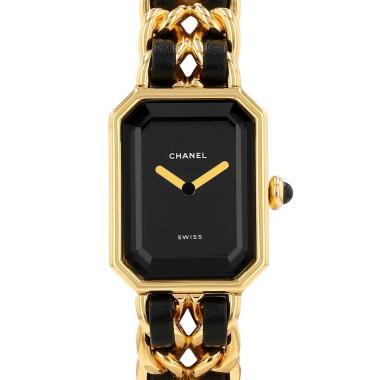 Reloj Chanel Première talla S  de oro chapado Circa 1990