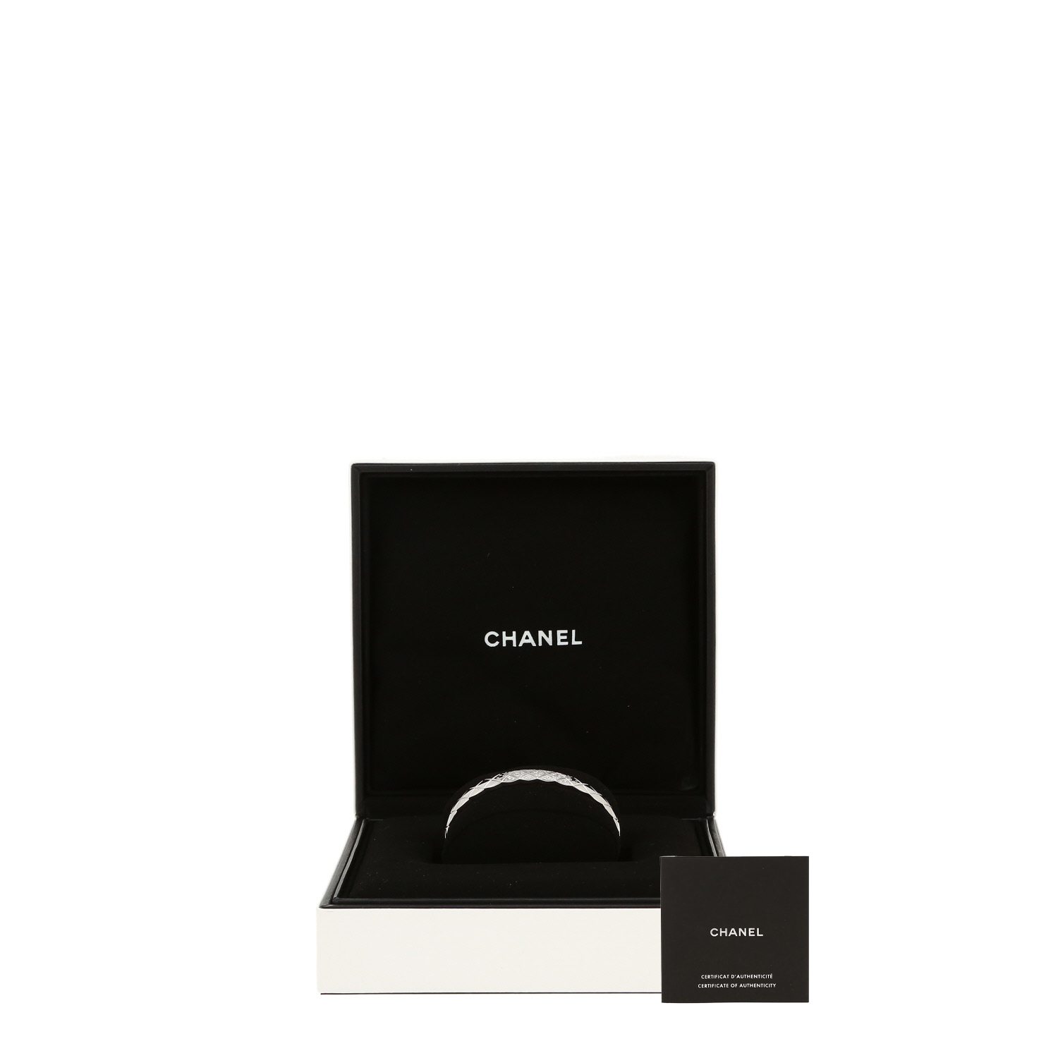 Brazalete Chanel Coco Crush de oro blanco y diamantes