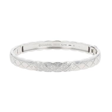 Bracciale Chanel Coco Crush in oro bianco e diamanti