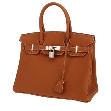 Bolso de mano Hermès  Birkin 30 cm en cuero togo color oro