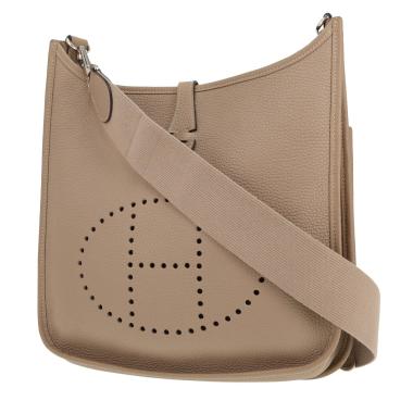 Borsa a tracolla Hermès  Evelyne III in pelle taurillon clemence etoupe