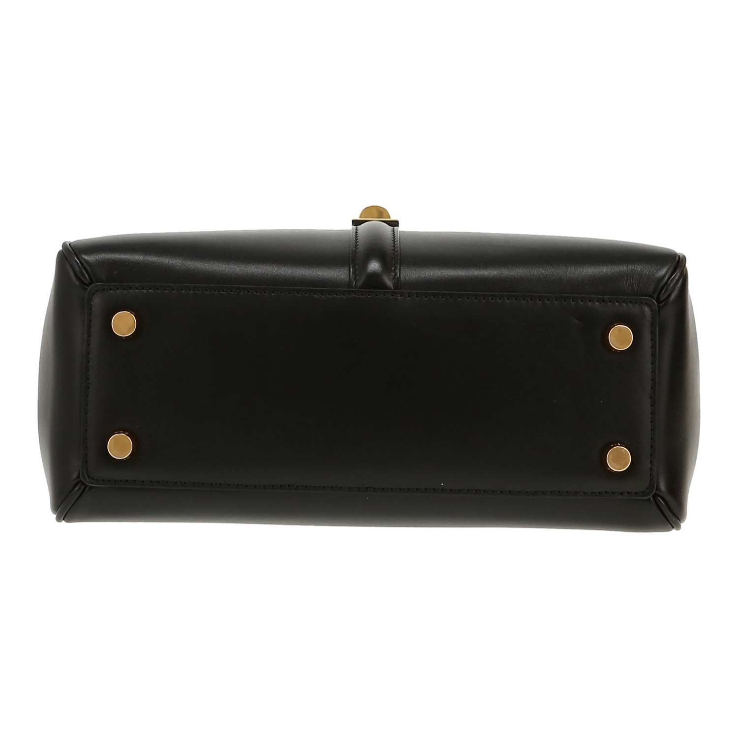 Bolso de mano Celine  16 en cuero negro - Detail D1