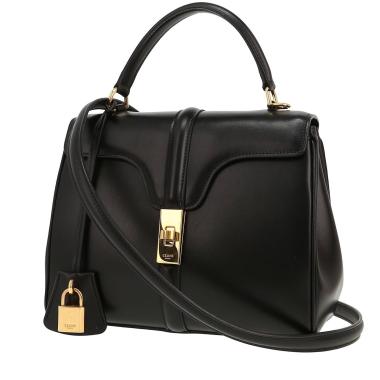 Bolso de mano Celine  16 modelo pequeño  en cuero negro