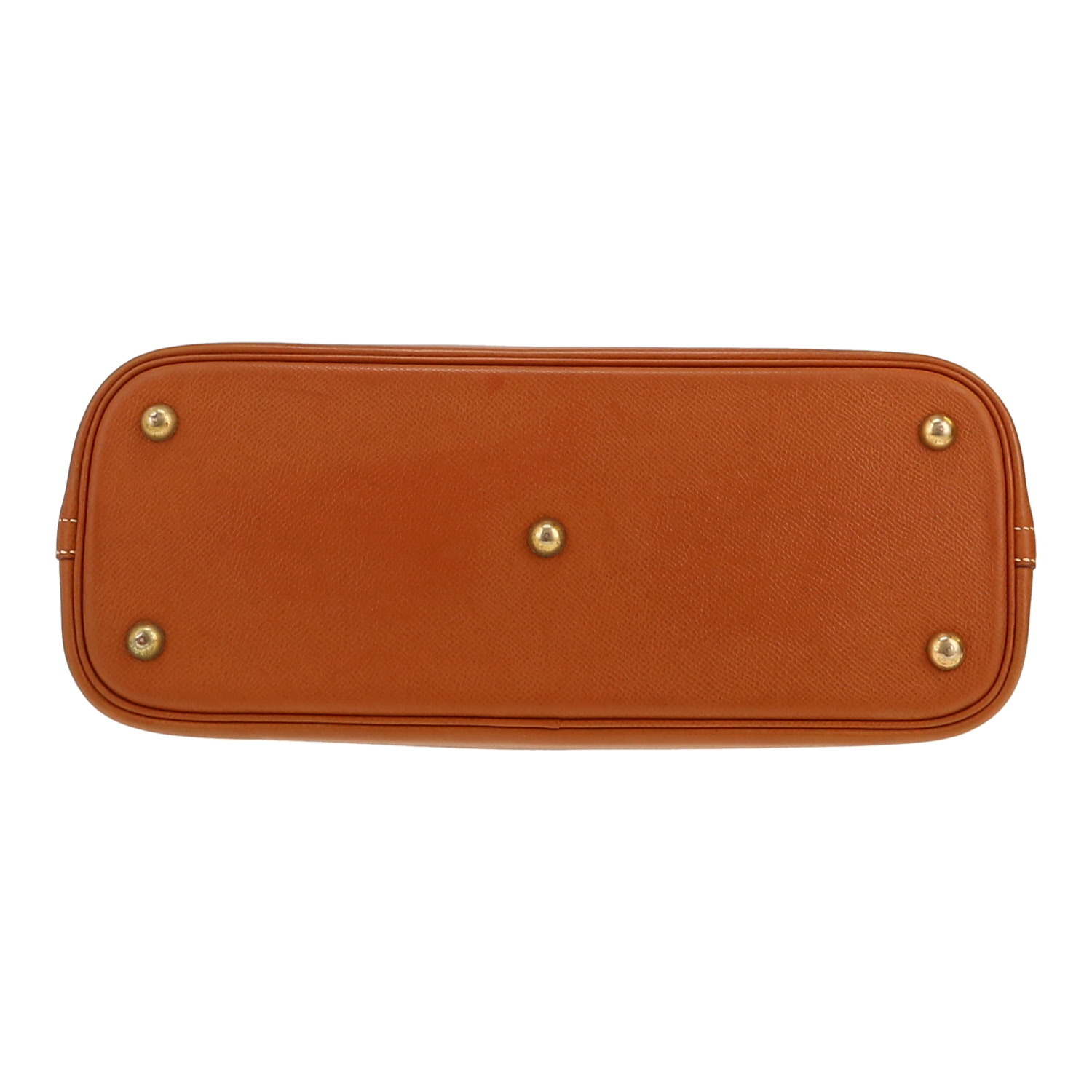 Bolso de mano Hermès  Bolide 31 cm en cuero Courchevel color oro - Detail D1