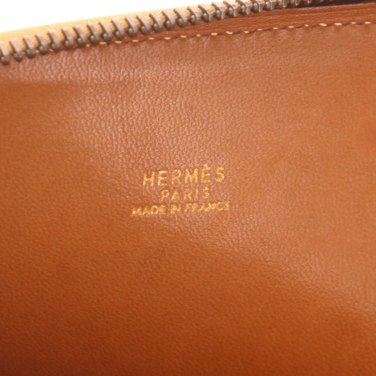 Sac à main Hermès  Bolide 31 cm en cuir Courchevel gold - Detail D2