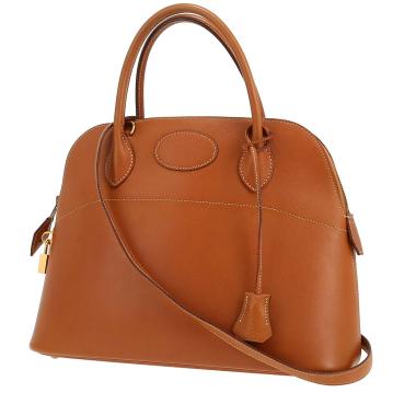 Bolso de mano Hermès  Bolide 31 cm en cuero Courchevel color oro