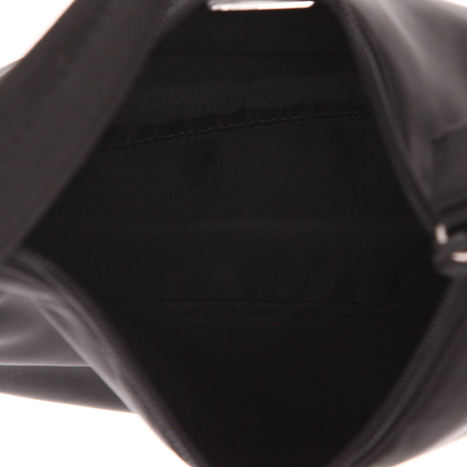 Sac Prada  Re-Edition 2000 mini  en toile noire - Detail D3