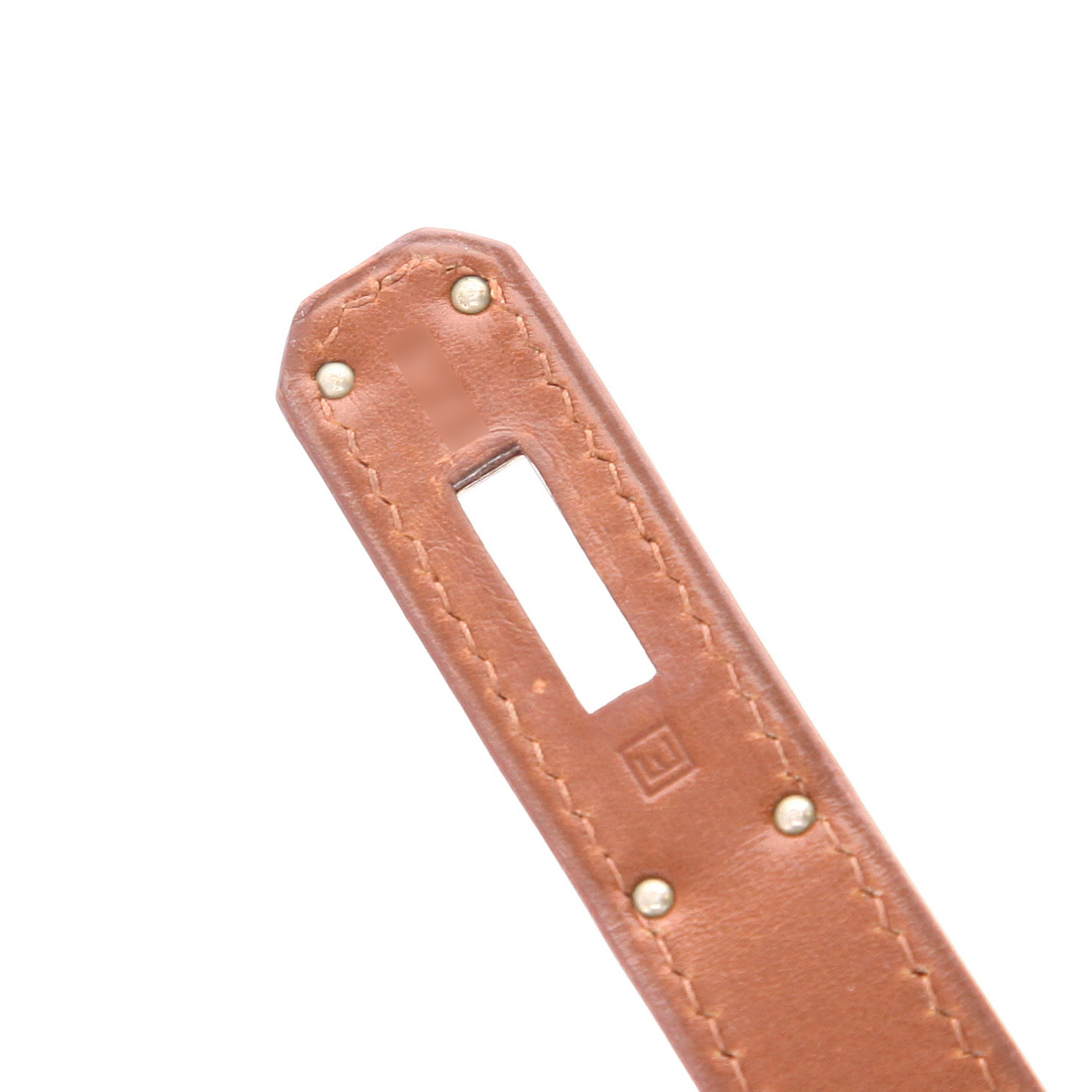 Hermès  Kelly 32 cm handbag  in Marron d'Inde box leather - Detail D4