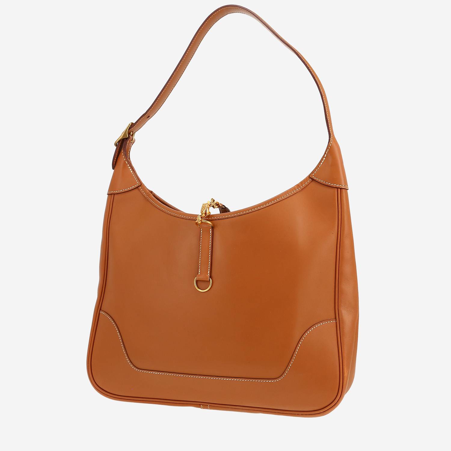 Borsa da spalla o a mano Hermès  Trim in pelle box gold