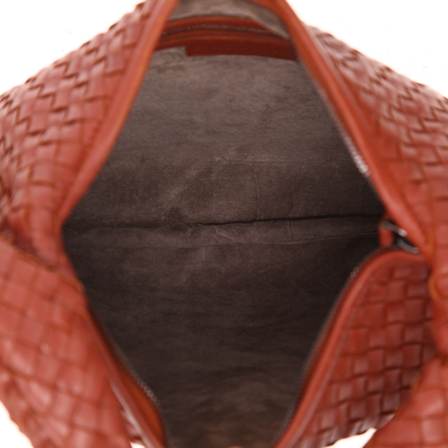 Bolso Bottega Veneta Veneta de piel trenzada marrón - Detail D3