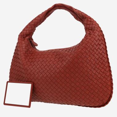 Bottega Veneta Veneta handbag in brown woven leather