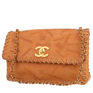 Sac bandoulière Chanel  Timeless Maxi Jumbo en cuir naturel