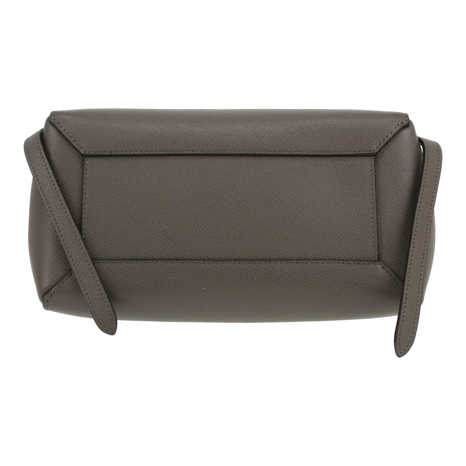 Celine  Belt Micro shoulder bag  in grey grained leather - Detail D1