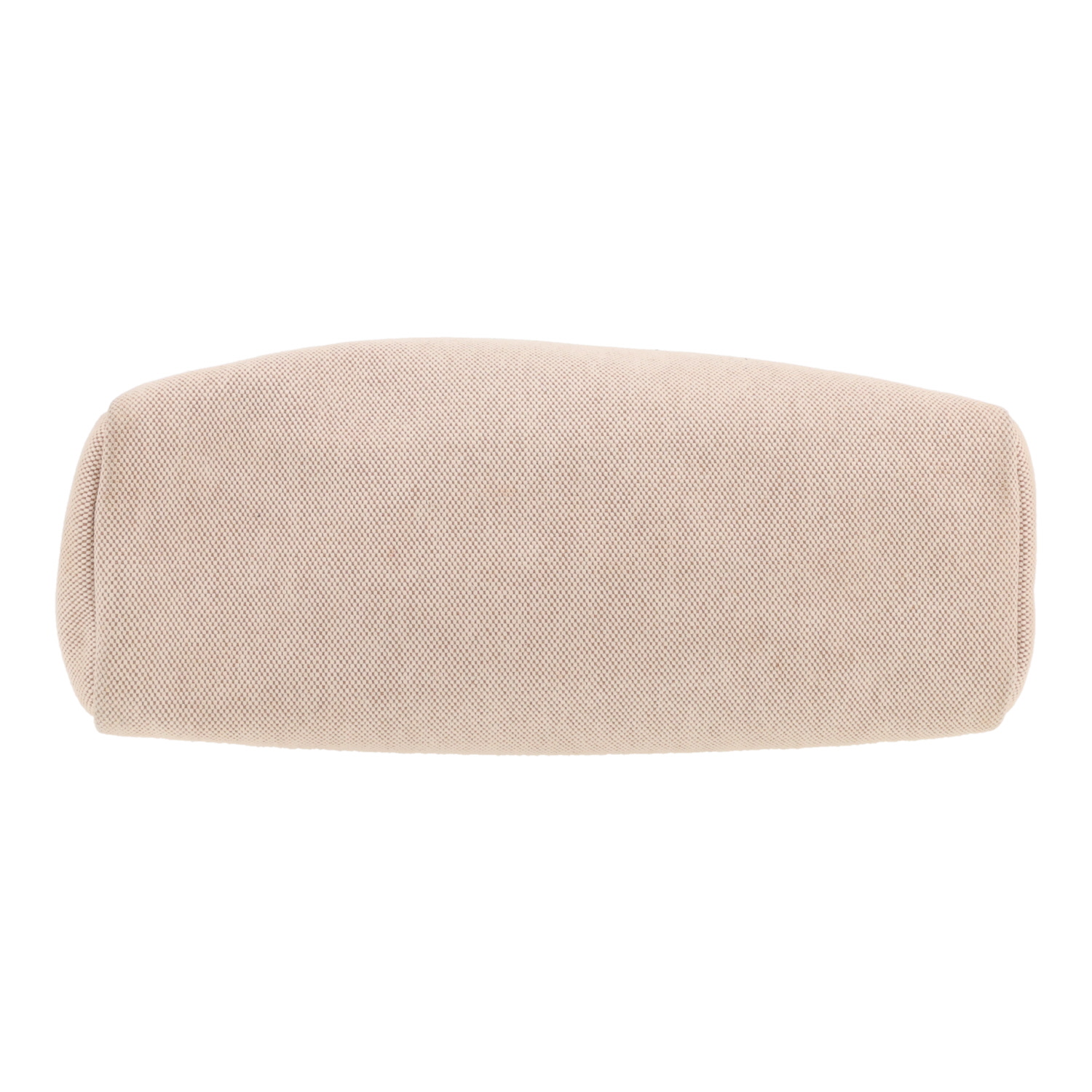 Hermès  Herbag handbag  in beige canvas  and Hunter cowhide - Detail D1