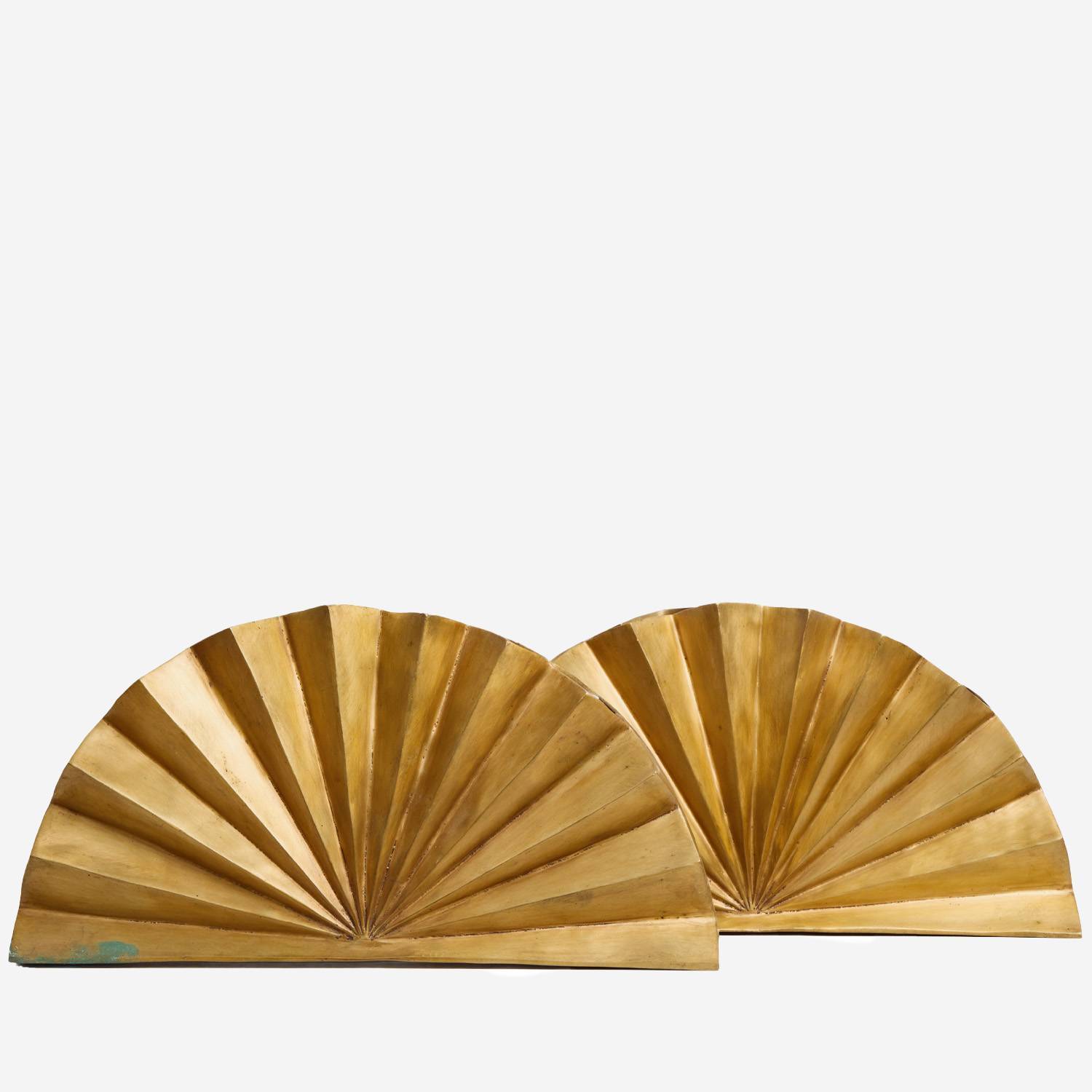 A set of two 'Éventail' vases - the large model created in 1980