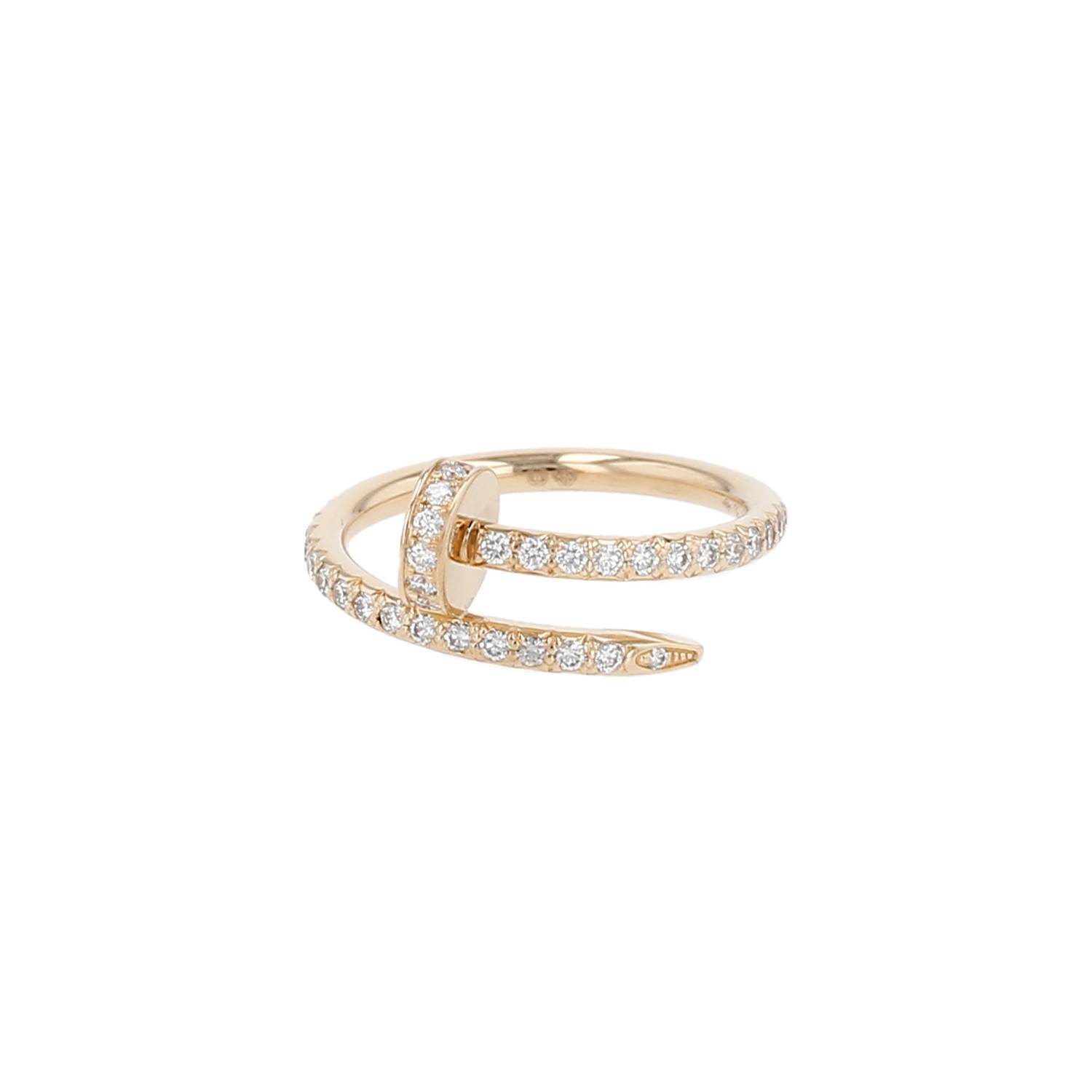 Bague Cartier Juste un Clou Or Jaune Diamants Occasion Bague Cartier Juste un Clou Or Jaune Diamants Occasion
