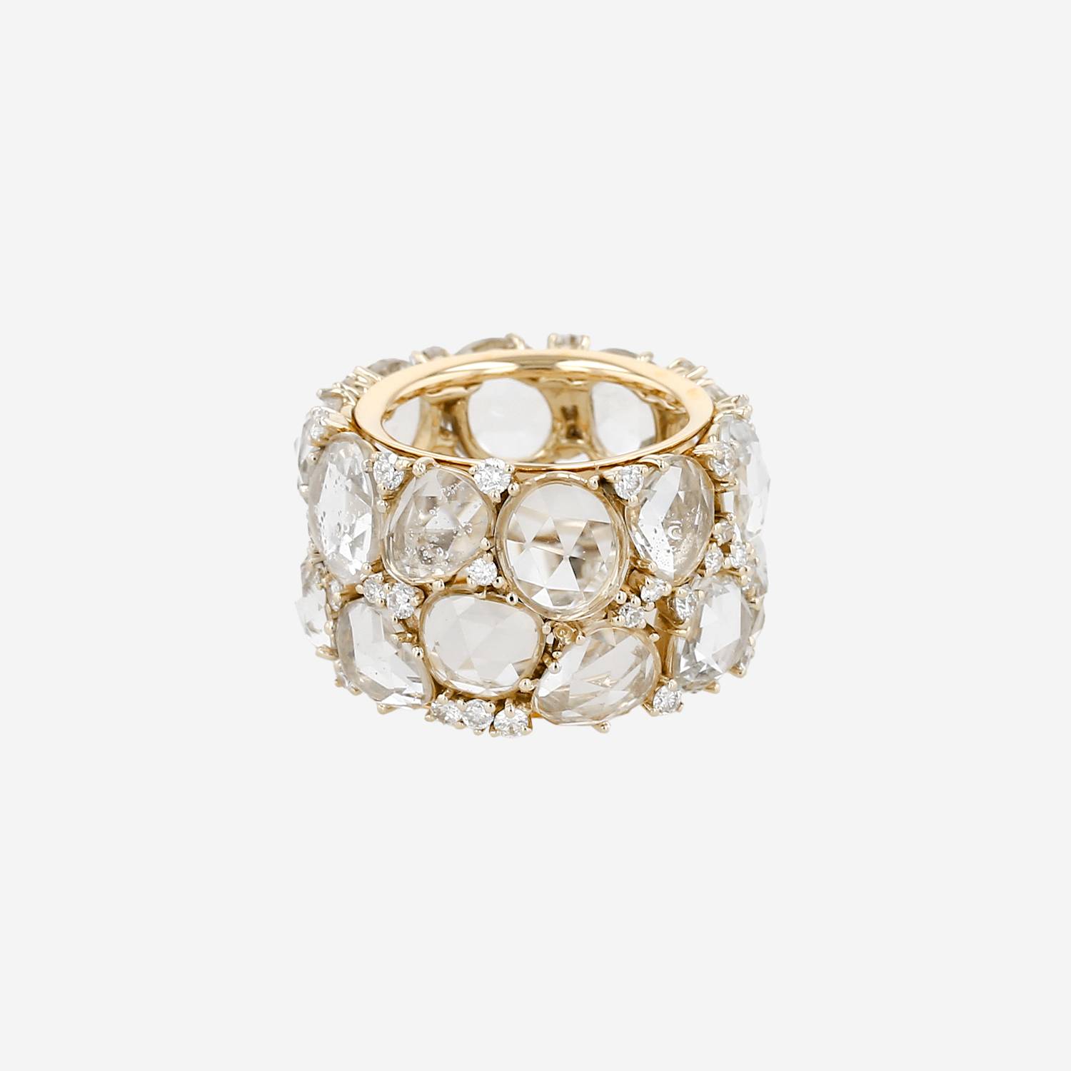 Pomellato Lulu ring in yellow gold,  topaz and diamonds
