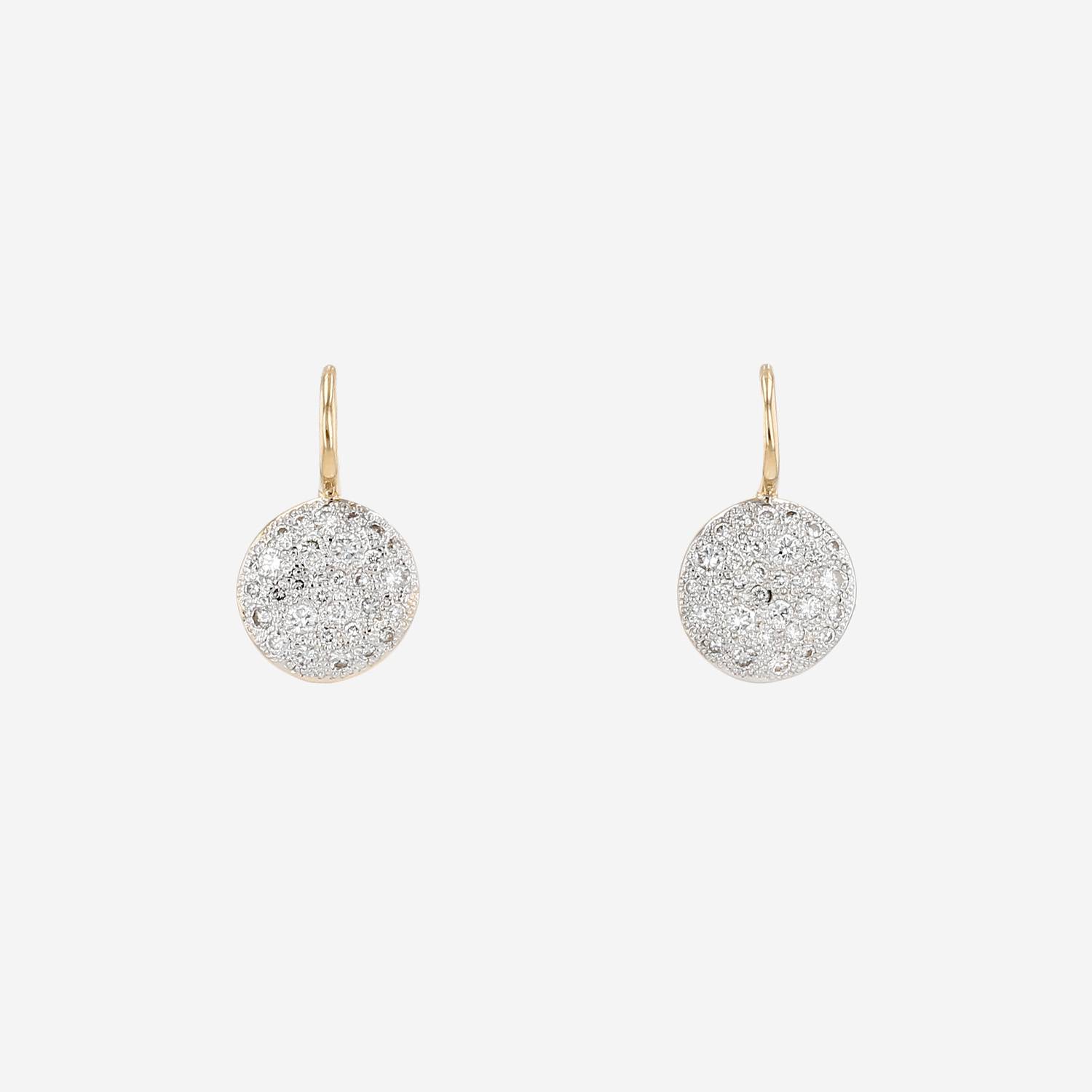 Pomellato Sabbia earrings in pink gold, white gold and diamonds