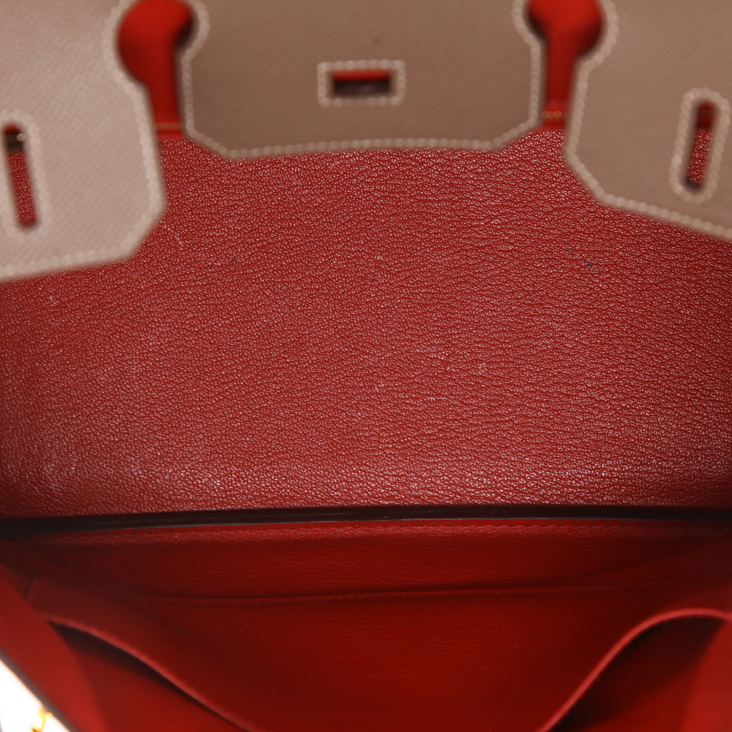 Hermès  Birkin 30 cm handbag  in etoupe epsom leather - Detail D3