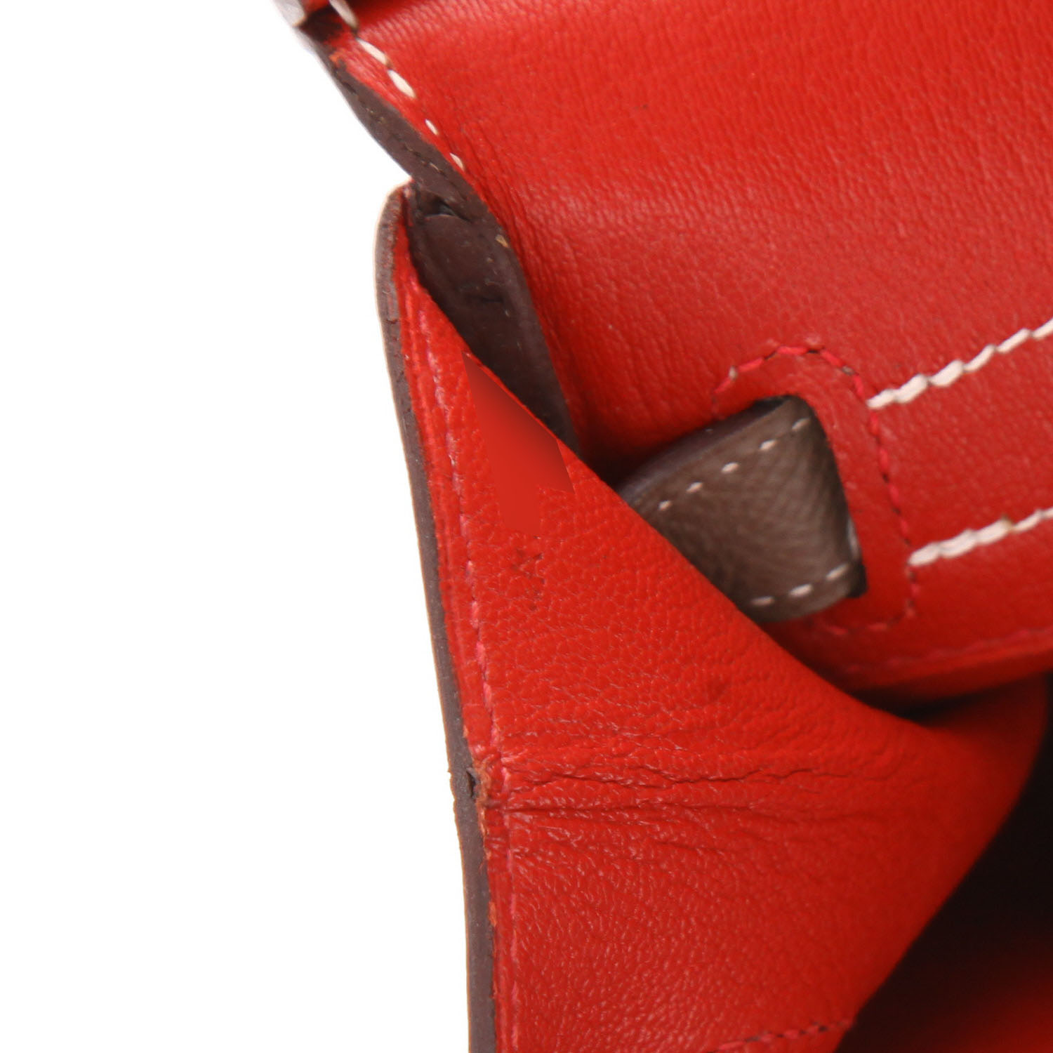 Sac à main Hermès  Birkin 30 cm en cuir epsom étoupe - Detail D4