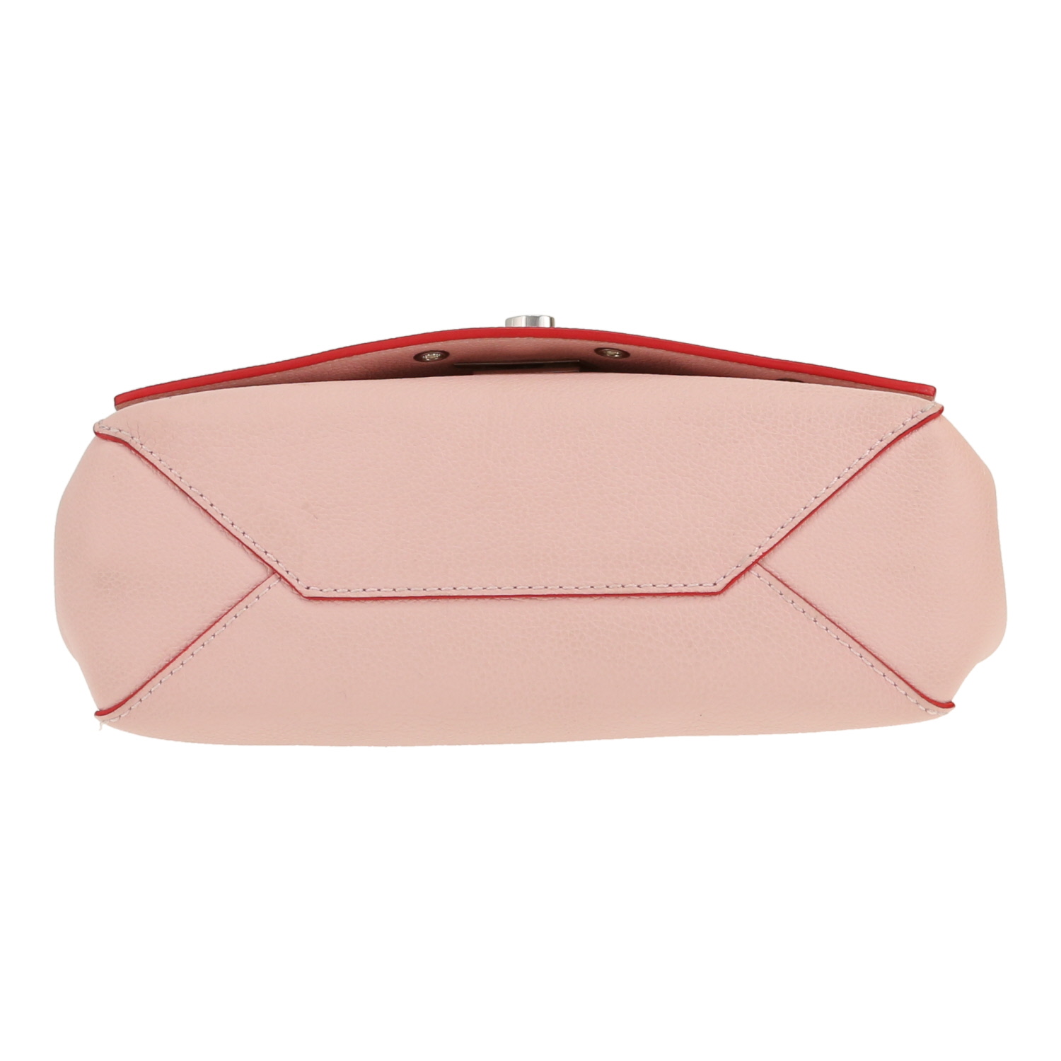 Louis Vuitton  Lockme II shoulder bag  in pink grained leather - Detail D1