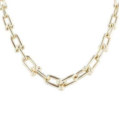 Tiffany 
Co HardWear necklace in yellow gold