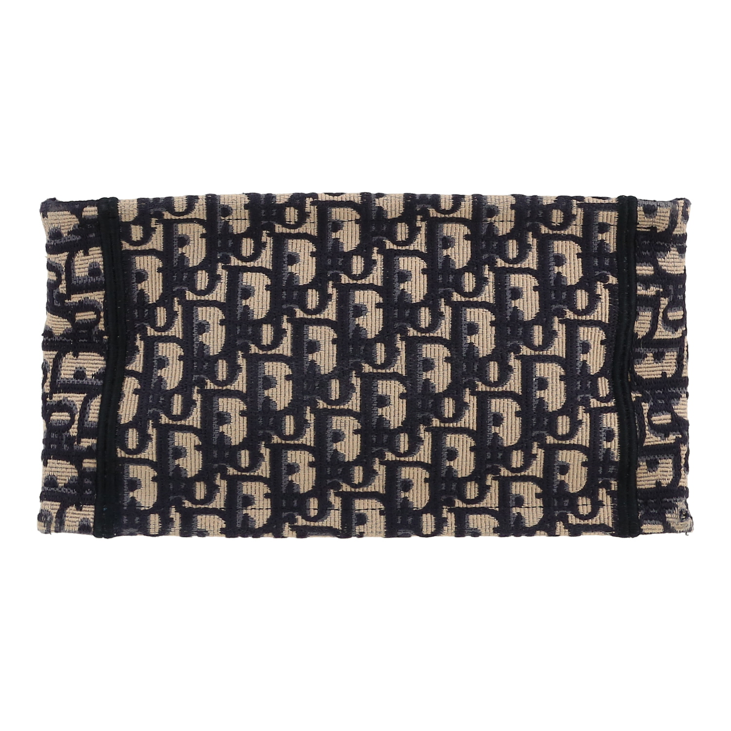 Dior  Book Tote shopping bag  in blue monogram canvas Oblique - Detail D1