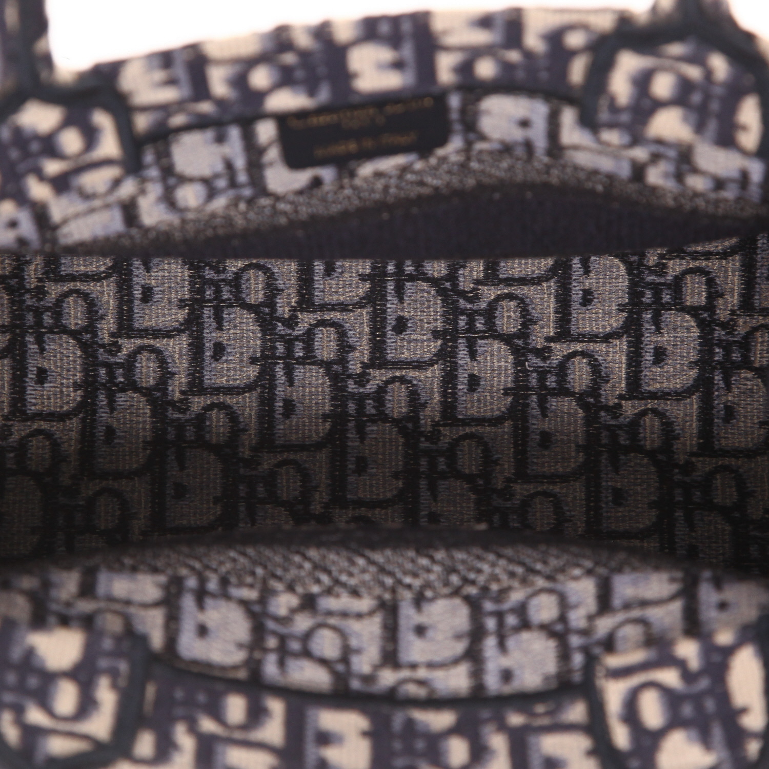 Shopping bag Dior  Book Tote in tessuto a monogramma Oblique blu - Detail D3