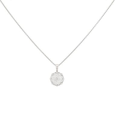 Buccellati Tulle necklace in white gold and diamonds