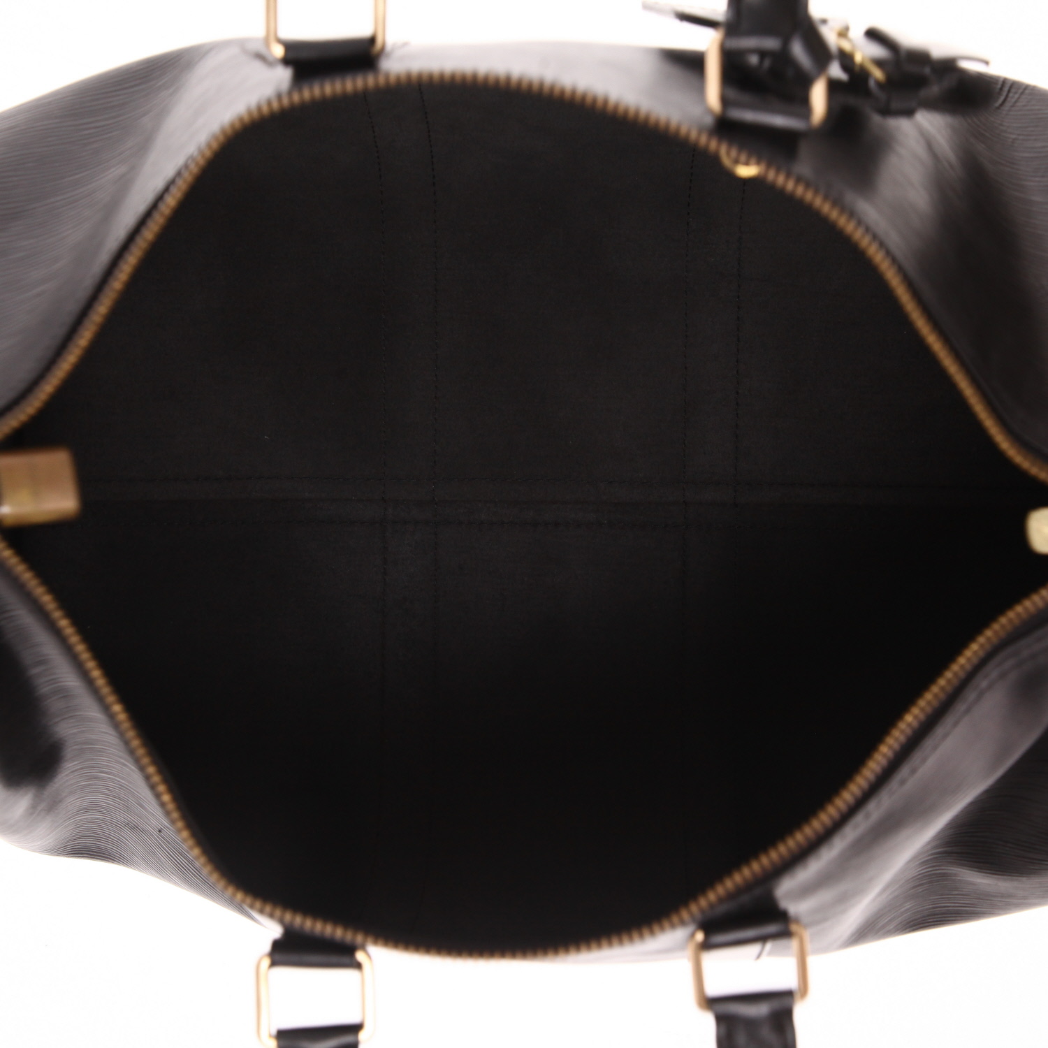 Borsa da viaggio Louis Vuitton  Keepall 45 in pelle Epi nera - Detail D3