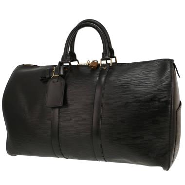 Louis Vuitton  Keepall 45 travel bag  in black epi leather