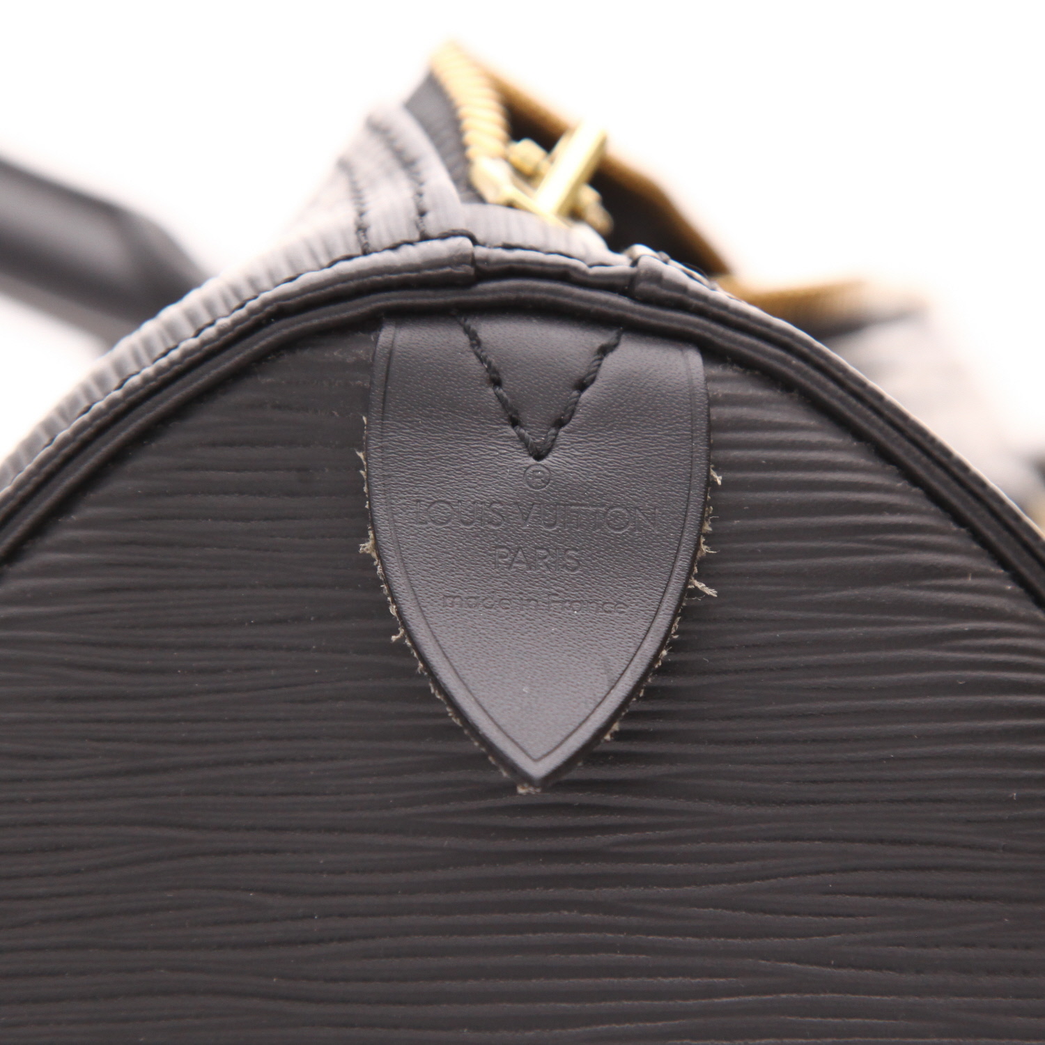 Bolsa de viaje Louis Vuitton  Keepall 45 en cuero Epi negro y cuero liso negro - Detail D2