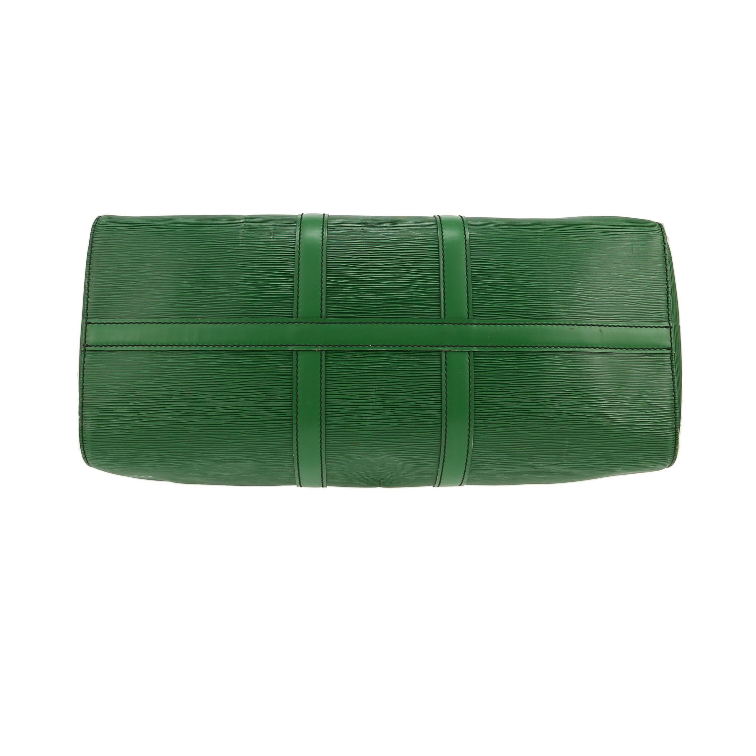 Louis Vuitton  Keepall 45 travel bag  in green epi leather - Detail D1