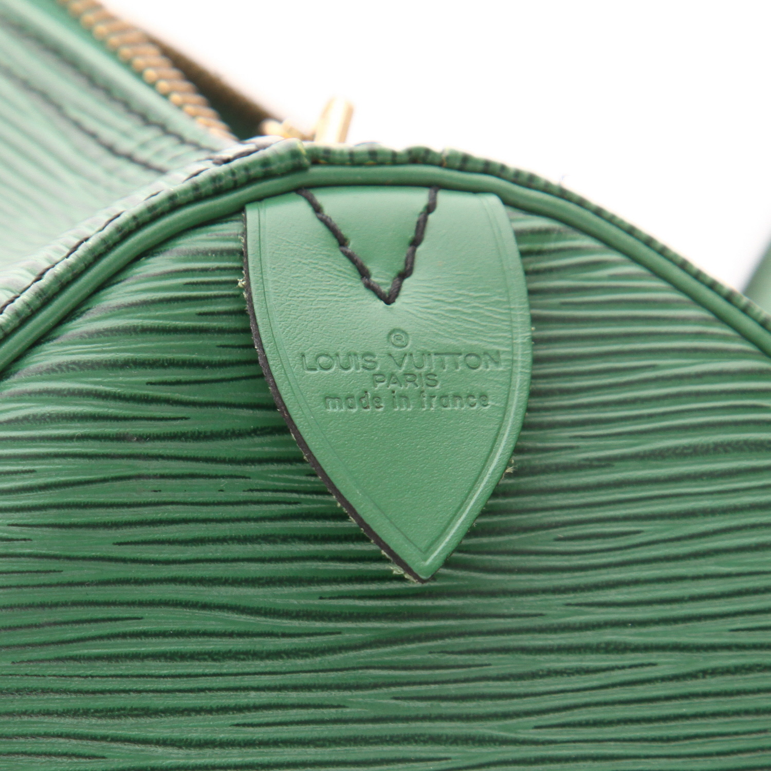 Bolsa de viaje Louis Vuitton  Keepall 45 en cuero Epi verde - Detail D2