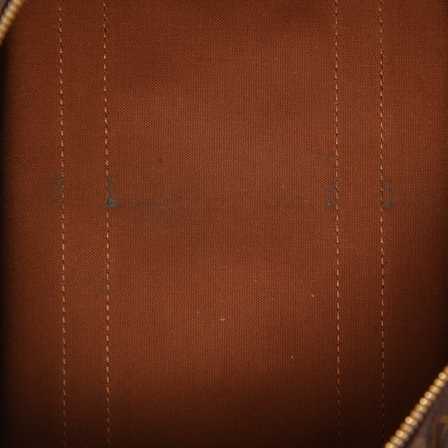 Sac de voyage Louis Vuitton  Keepall 45 en toile monogram marron et cuir naturel - Detail D3