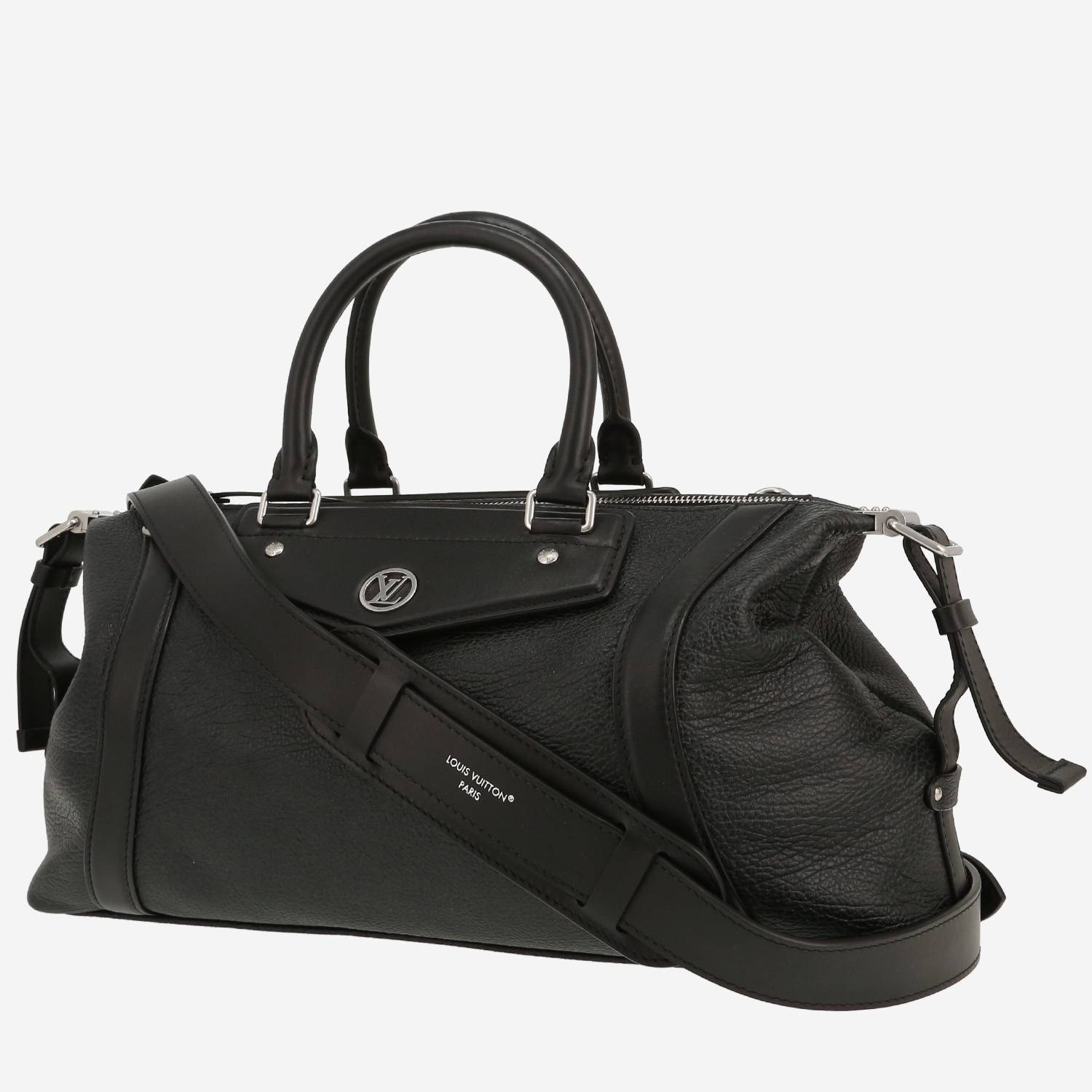 Bolso de mano Louis Vuitton  Biker en cuero granulado negro