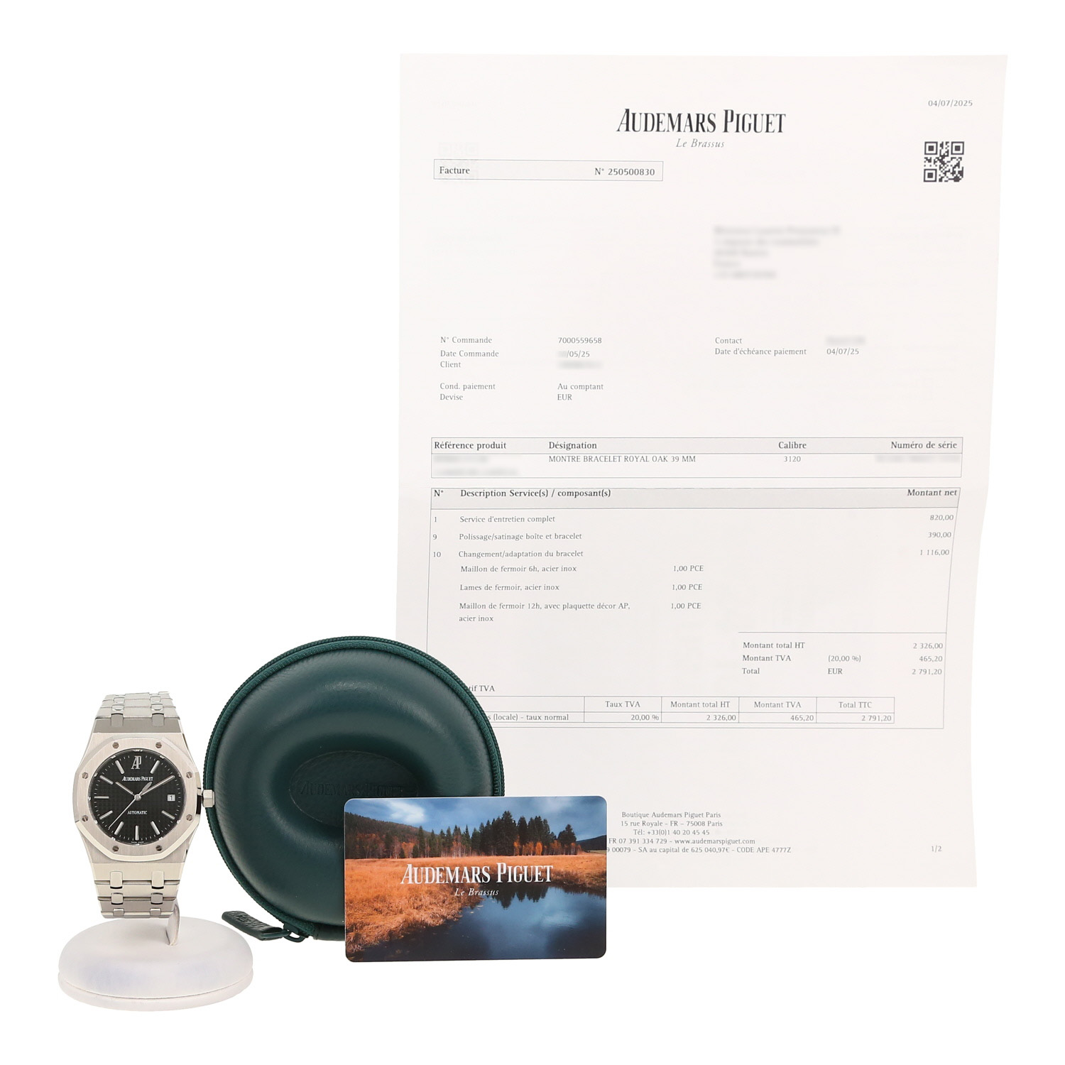 Audemars Piguet Royal Oak  in stainless steel Ref: Audpig - 15300ST  Circa 2020 - Detail D2