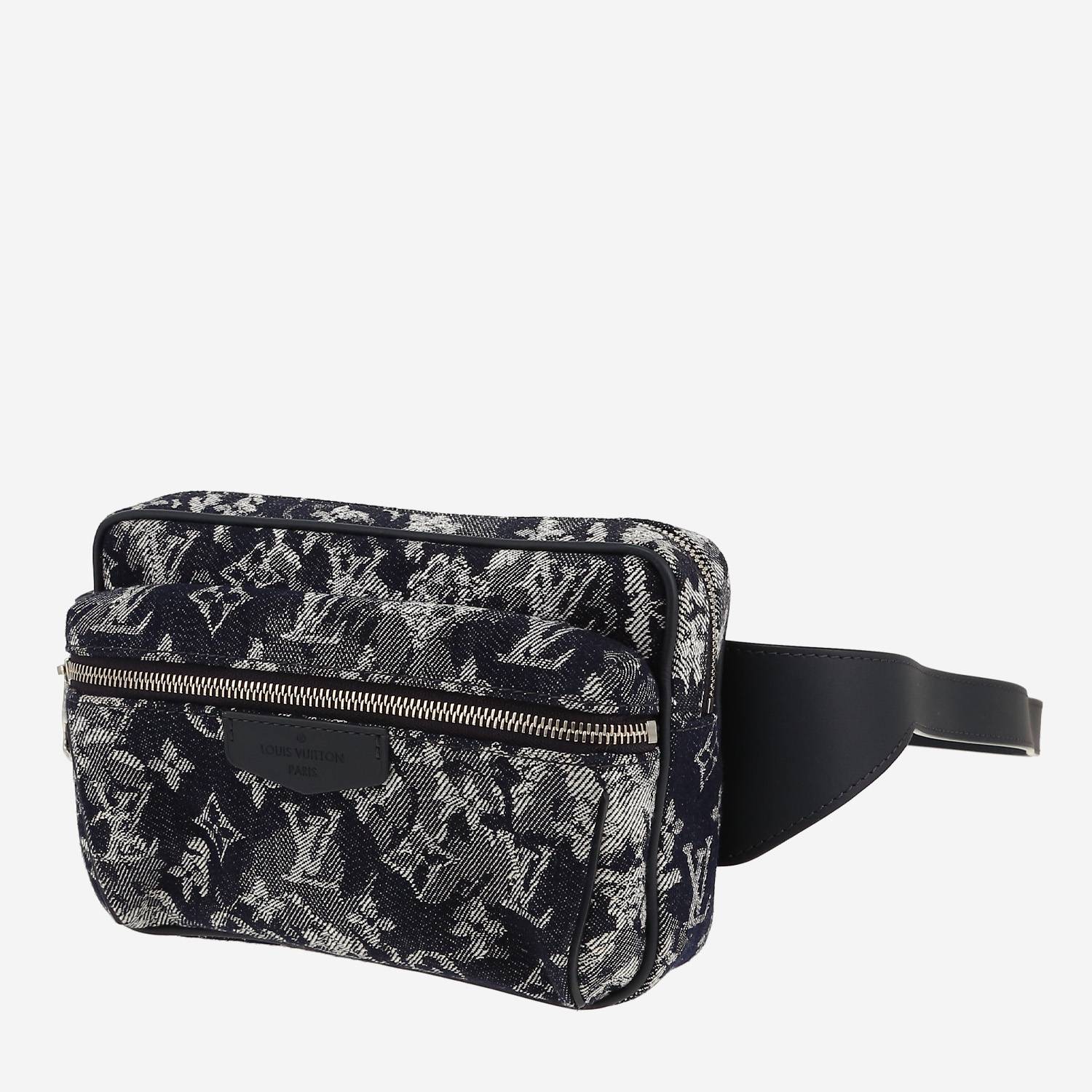 Pochette-cintura Louis Vuitton   in tela denim grigia e blu