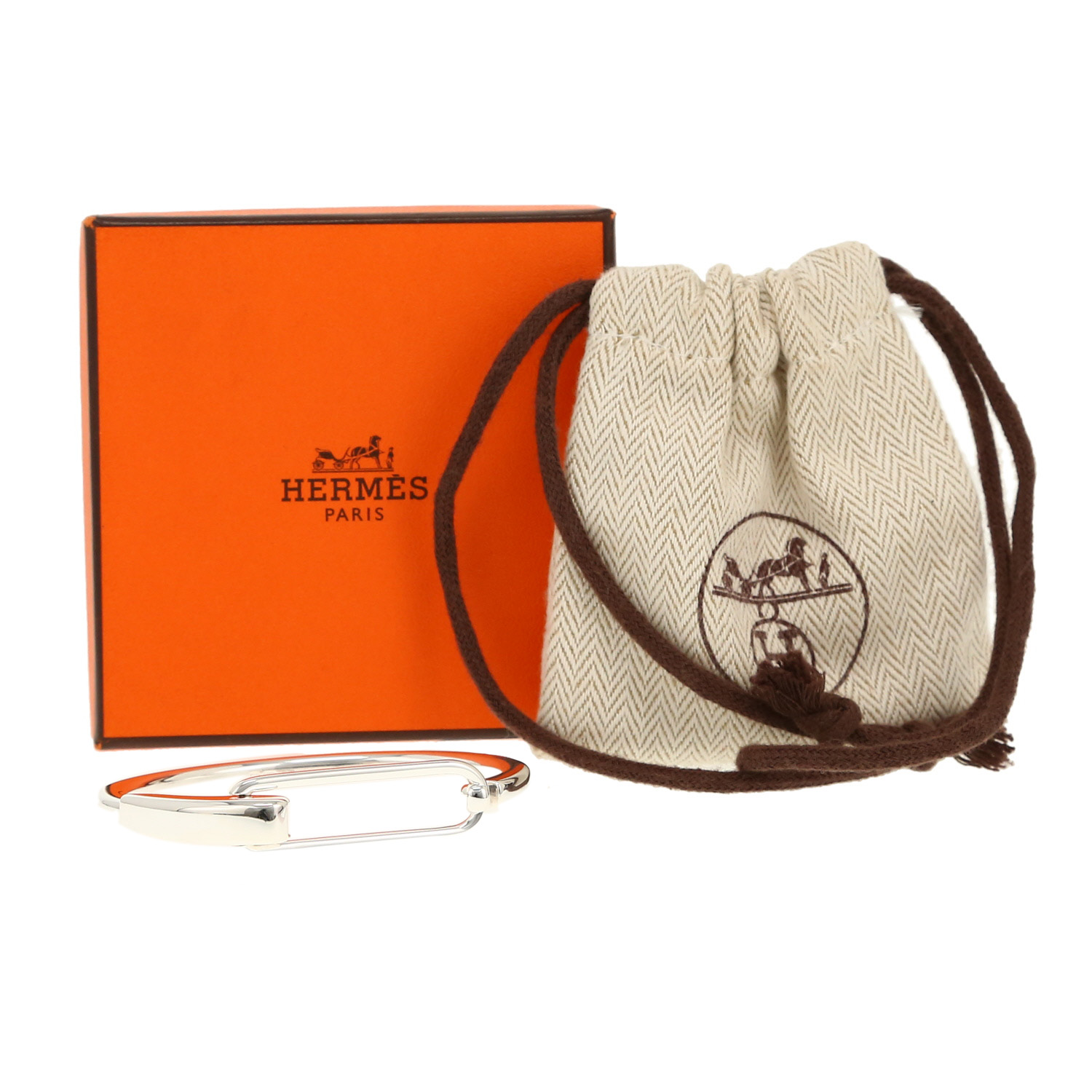 Bracciale Hermès Clic in argento