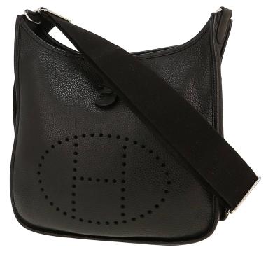 Borsa a tracolla Hermès  Evelyne in pelle togo nera