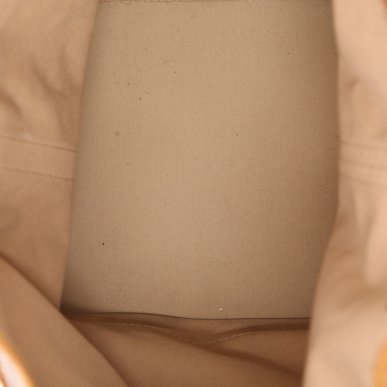 Louis Vuitton  Noé handbag  in azur damier canvas  and natural leather - Detail D3