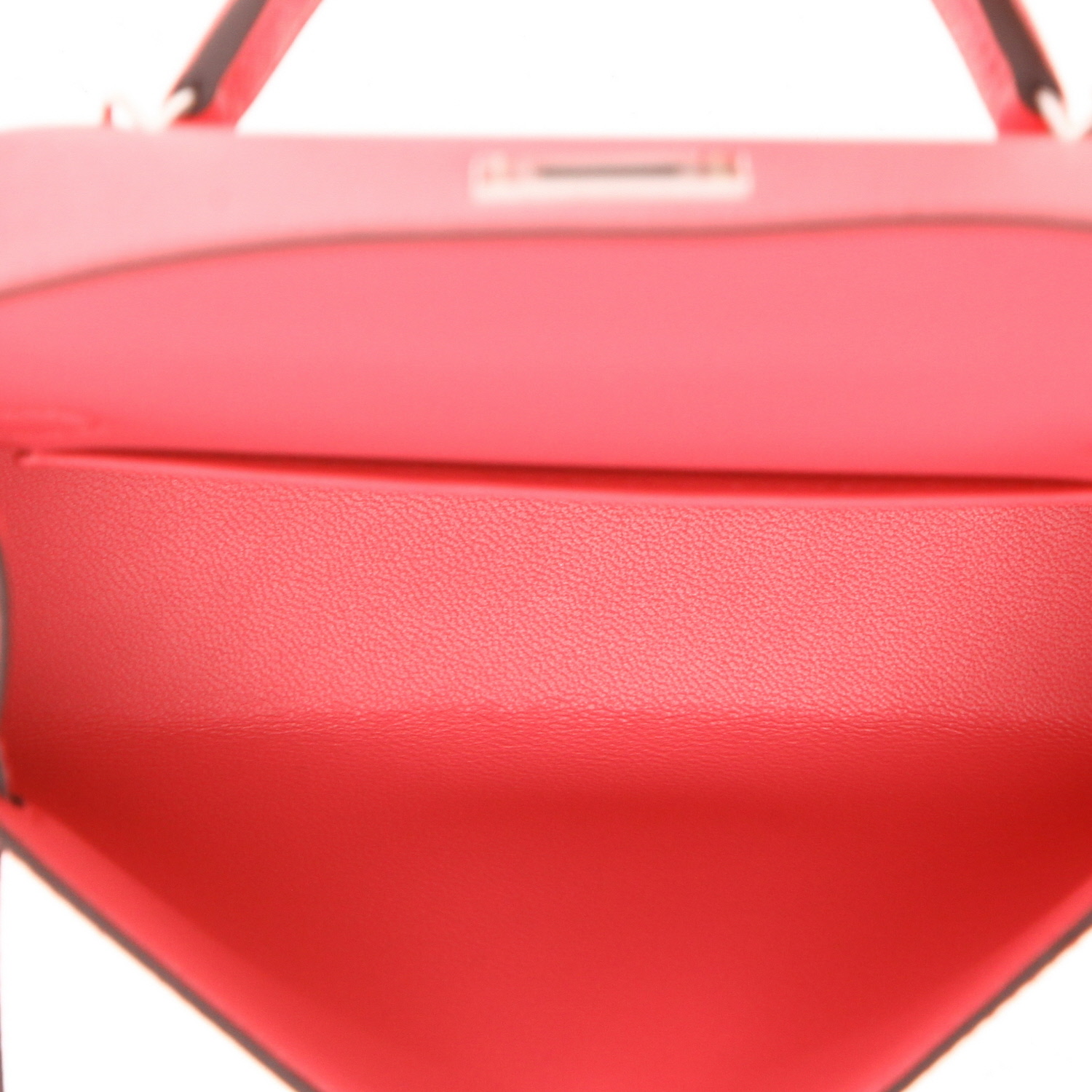 Sac bandoulière Hermès  Kelly 20 cm en cuir epsom rose Azalée - Detail D3