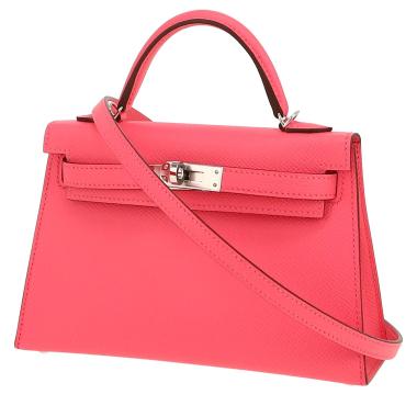 Hermès  Kelly 20 cm shoulder bag  in azalea pink epsom leather