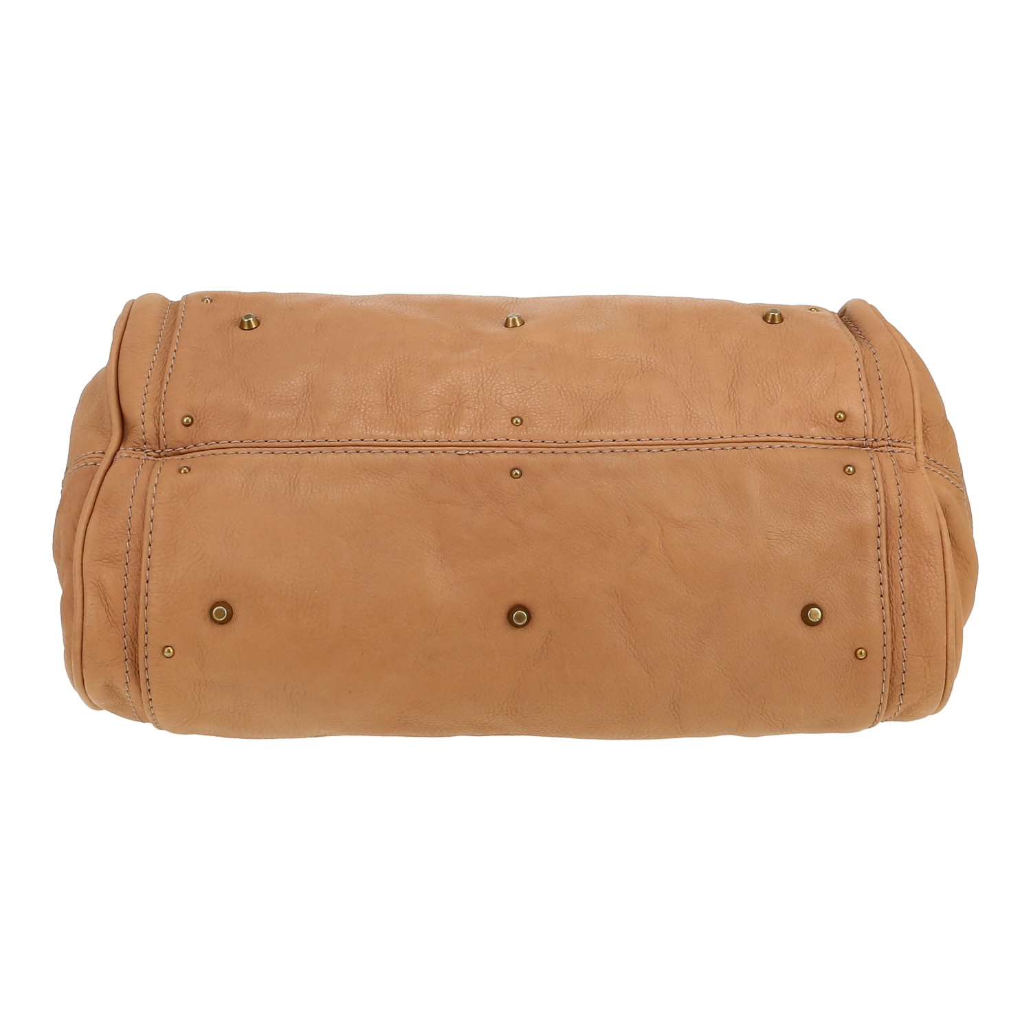 Sac à main Chloé  Paddington en cuir beige - Detail D1