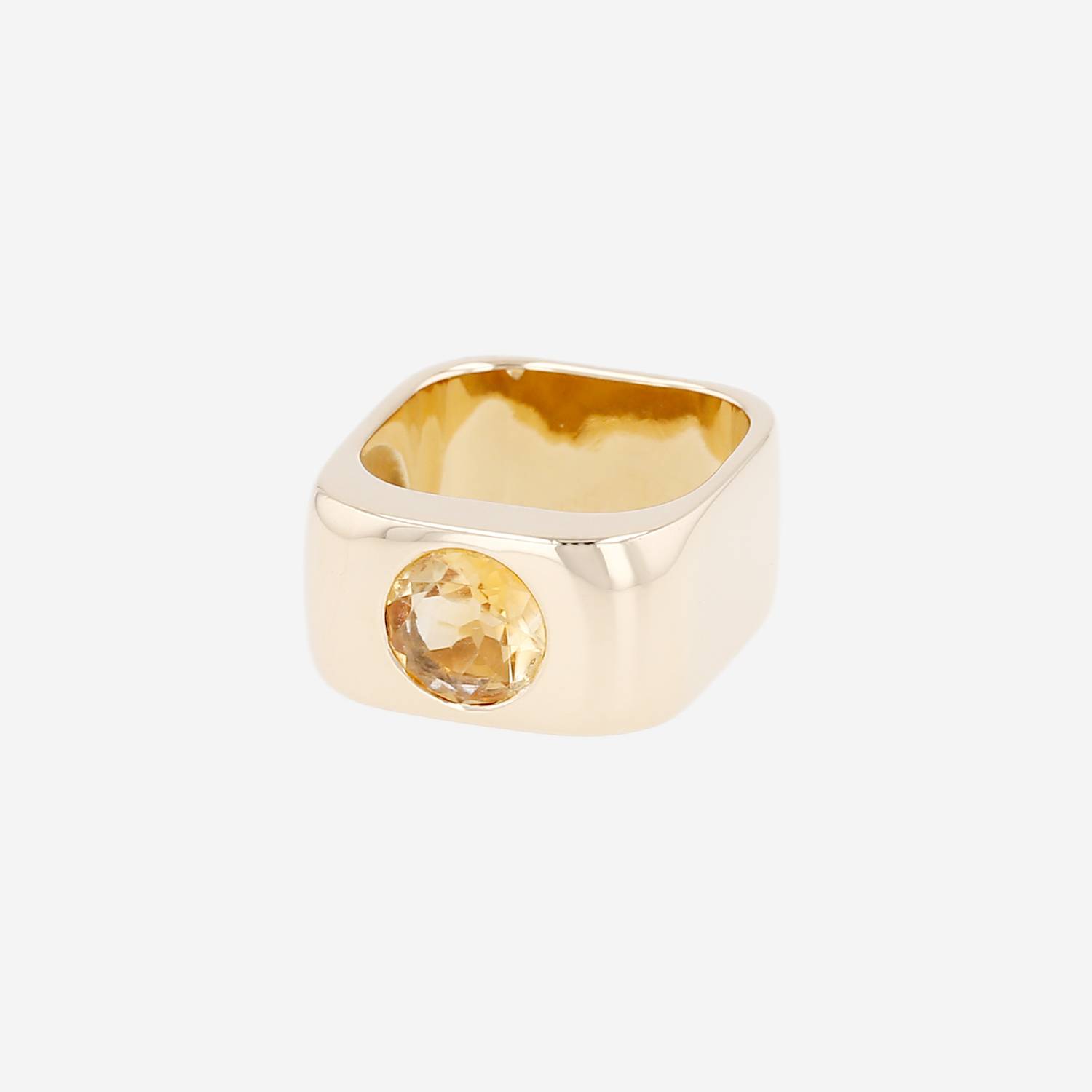Dinh Van  ring in yellow gold and citrine